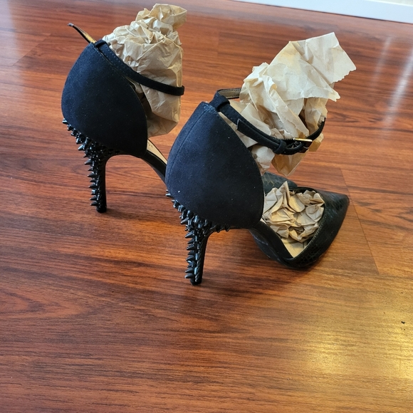 Sam & Libby Womens Spiked Stiletto Heels Ankle 9.5 - Picture 2 of 10